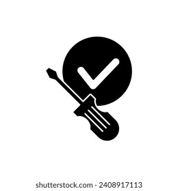 fix concept line icon. Simple element illustration. fix concept outline symbol design.