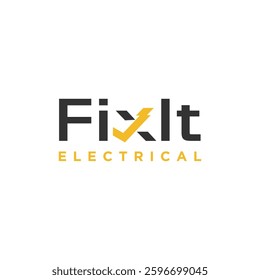 Fix It electrical Logo Icon Vector
