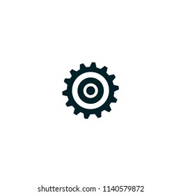 Fix, gear, repair, setting vector icon