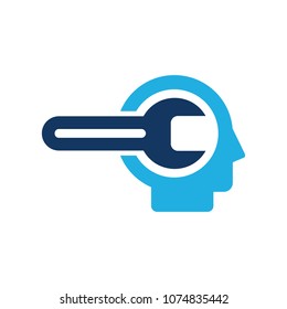 Fix Head Logo Icon Design