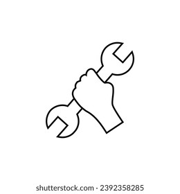 Fix icon vector. Repair illustration sign. Service center symbol. Update logo.