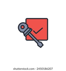 Vector. Símbolo de estilo lineal editable.Símbolo de estilo para utilizar Diseño web,logotipo.Ilustración de símbolo.