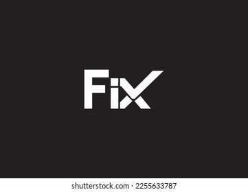 FIX  Letter Logo Design . Creative Modern Letters Vector Icon Logo