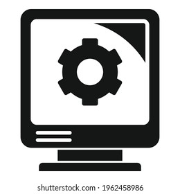 Fix pc system icon. Simple illustration of Fix pc system vector icon for web design isolated on white background