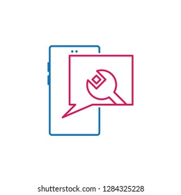 fix, phone, service, software icon. Element of mobile and smartphone icon for mobile concept and web app. Detailed fix, phone, service, software icon can be used for web and mobile