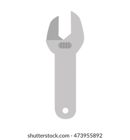 fix and repair tools wrench equipment vector illustration