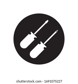 Fix screwdriver icon. Simple illustration of fix screwdriver vector icon for web design isolated on white background