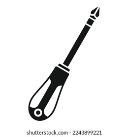 Fix screwdriver icon simple vector. Repair bike. Service shop
