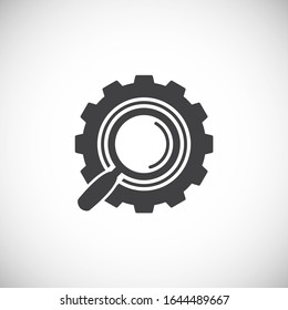 Fix and service related icon on background for graphic and web design. Creative illustration concept symbol for web or mobile app.