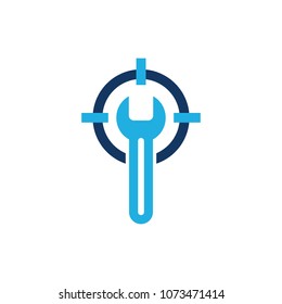 Fix Target Logo Icon Design