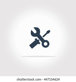 Fix tool icon with vintage background vector art