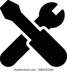 fix vector illustration isolated on a transparent background . glyph vector icons for concept or web graphics.