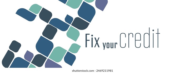 fix your credit text on white background