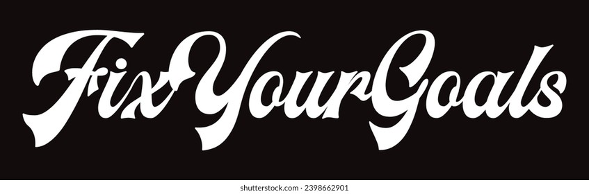 fix your goals text on black background.