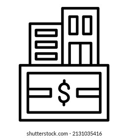 Fixed Asset icon vector image. Can also be used for web apps, mobile apps and print media.