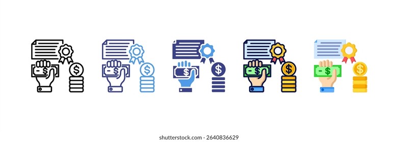 Fixed Asset Multi Style Icon Set