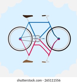 fixed bike in the sky