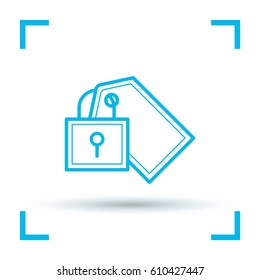 fixed bill line vector icon