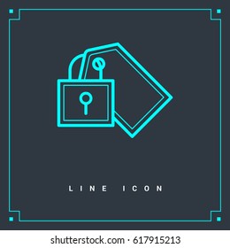 fixed bill line vector icon