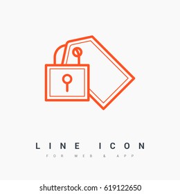 fixed bill line vector icon