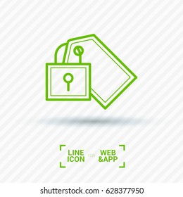 fixed bill line vector icon