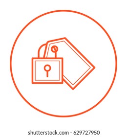 fixed bill line vector icon