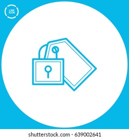 fixed bill line vector icon