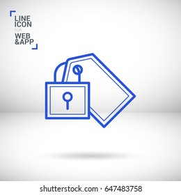 fixed bill line vector icon