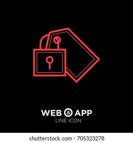 fixed bill line vector icon