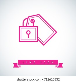 fixed bill line vector icon