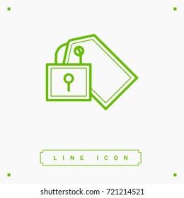 fixed bill line vector icon