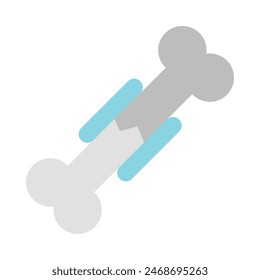 Fixed Bone Vector Flat Icon Design