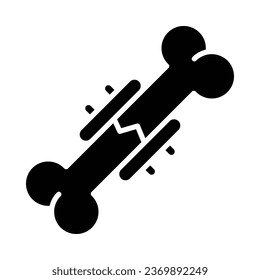 Fixed Bone Vector Glyph Icon For Personal And Commercial Use.
