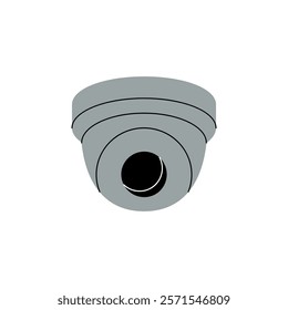 Fixed CCTV camera. Security surveillance system. Vector illustration