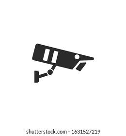 Fixed CCTV Icon vector sign isolated for graphic and web design. Security Camera symbol template color editable on white background.