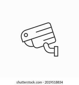 Fixed CCTV, Security Camera Icon Vector Template Illustration Design. video surveillance icon. isolated on white background