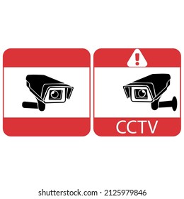 Fixed CCTV, Security Camera Icon Vector Template Illustration Design