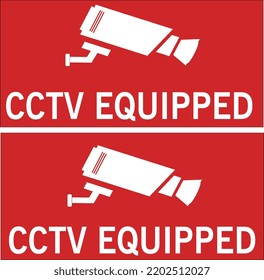 Fixed CCTV, Security Camera Icon Vector Template Illustration Design