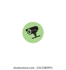 Fixed cctv, security camera icon vector template illustration design.security camera icons, video surveillance.Video surveillance, new big set stickers, vector illustration.