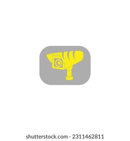 Fixed CCTV, Security Camera Icon Vector Template Illustration Design.a Cctv in operation warning sign.CCTV cameras vector icons set.cctv icon isolated on white background from airport collection.