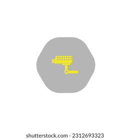 Fixed CCTV, Security Camera Icon Vector Template Illustration Design.a Cctv in operation warning sign.CCTV cameras vector icons set.cctv icon isolated on white background from airport collection.
