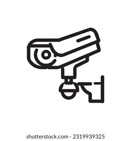 Fixed CCTV, Security Camera Icon Vector Template Illustration Design