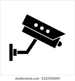 Fixed CCTV, Security Camera Icon Vector Template Illustration Design, on white background.