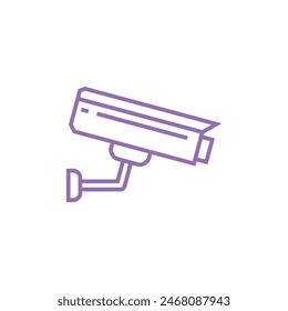 Fixed CCTV, Security Camera Icon Vector Template Illustration Design