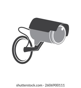 Fixed CCTV, Security Camera Icon Vector Template Illustration Design