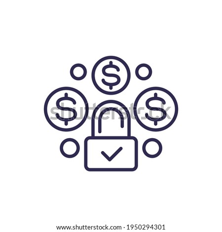 fixed cost, price line icon