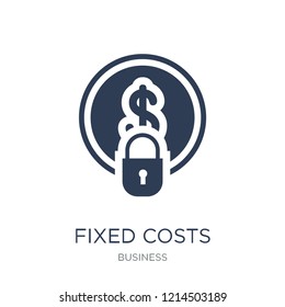 Fixed costs icon. Trendy flat vector Fixed costs icon on white background from Business collection, vector illustration can be use for web and mobile, eps10