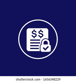 fixed costs, price vector icon