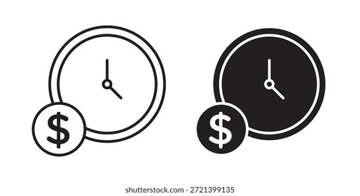 Fixed deposit icon concept set. Simple icon collection