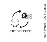 fixed deposit icon , financial icon